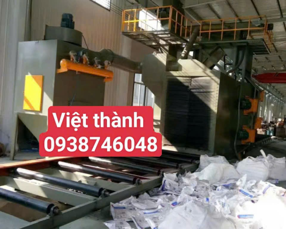 máy phun bi làm sạch dầm H