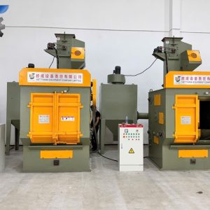 Máy phun bi lồng xoay