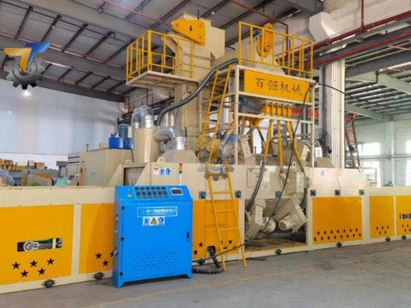 Máy phun bi băng tải con lăn có ưu điểm gì?